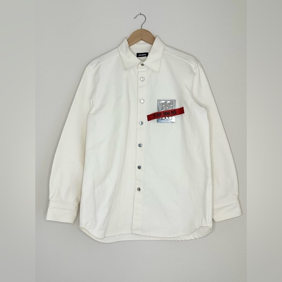 BRAND NEW RAF SIMONS LONG SLEEVE OVERSHIRT WITH LOGO